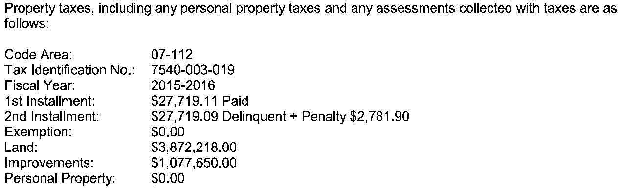 DESIRE MELI KOCARSLAN DEBT PROBLEMS? According to a June 2016 title report, in addition to a $4,000,000 mortgage on the property, Kocarslan owes over $100,000 to two different lawyers and was delinquent on her 2015-2016 property taxes.